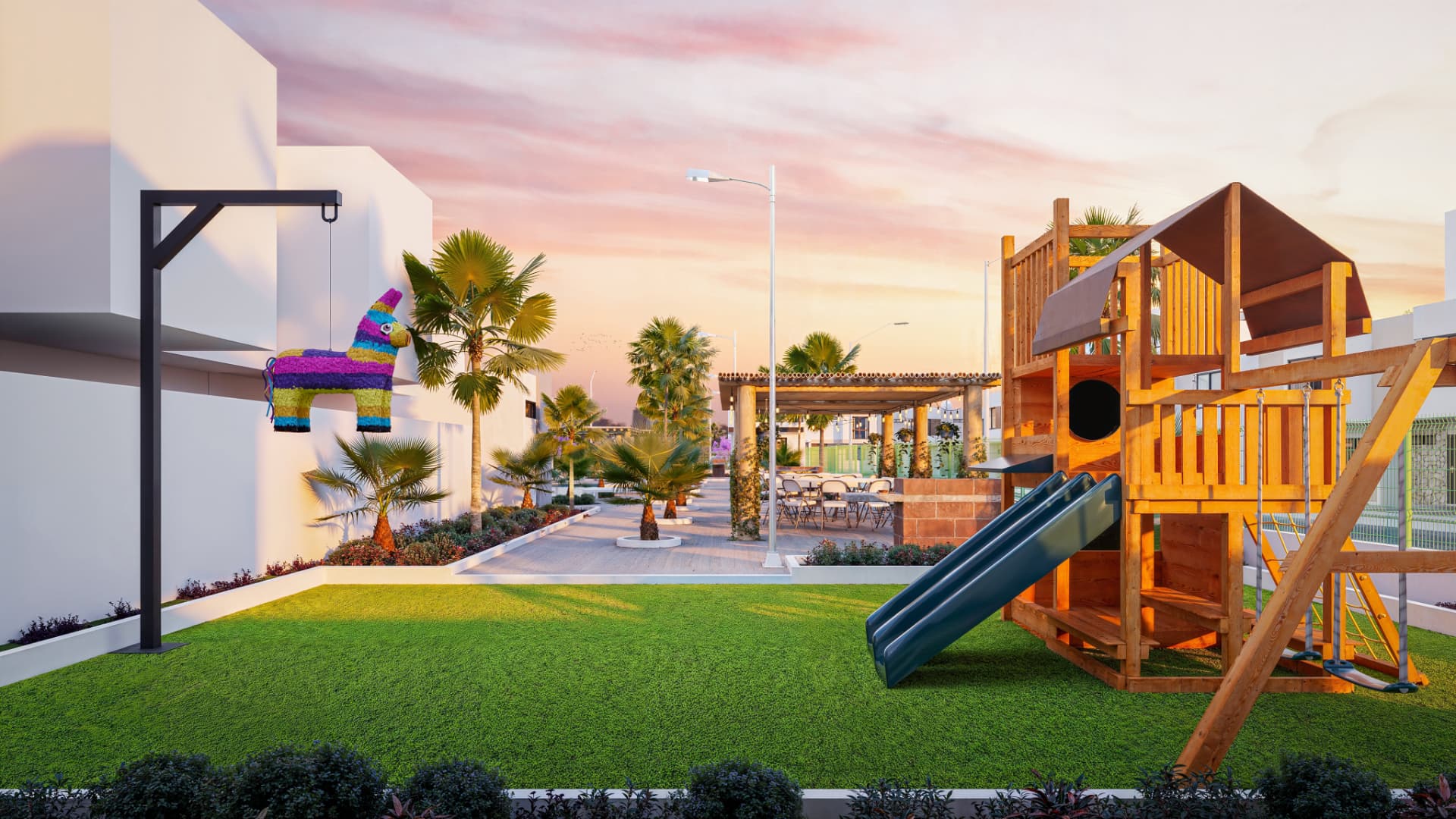 Área infantil y amenidades de primer nivel en Almamía Residencial